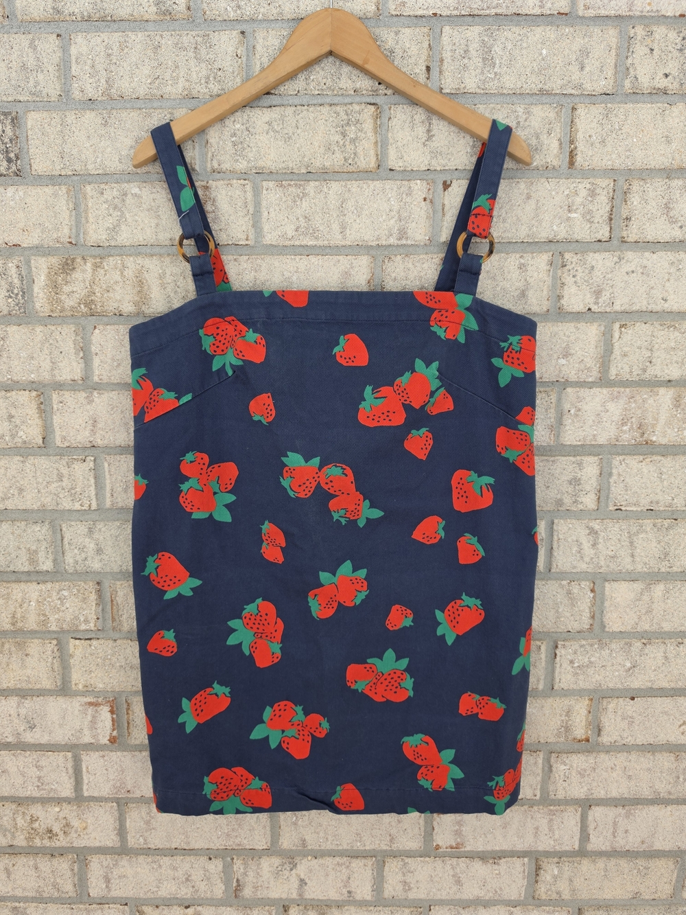 Anthropologie Maeve Stawberrt Print Square Neck Shift Dress - Picture 3 of 6